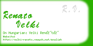 renato velki business card